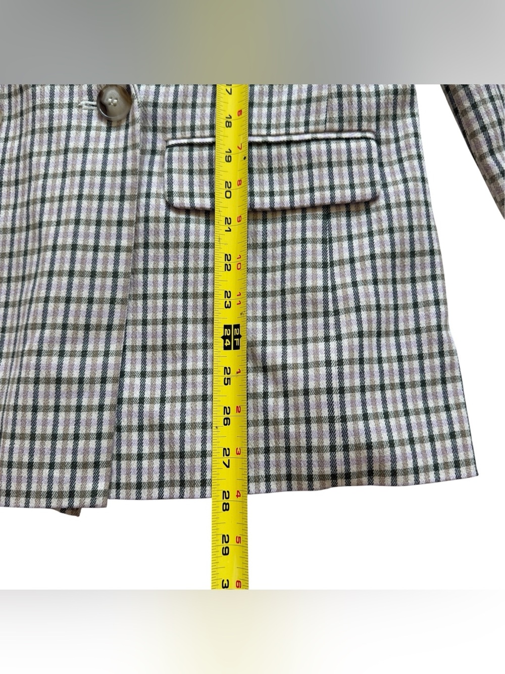 Madewell Dorset Blazer S Albemarle Plaid Neutral Preppy Academia Work Taupe Coat - Picture 12 of 16
